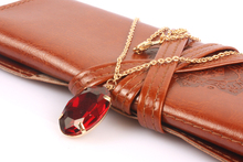 chain pendants necklace glass gem stone necklace new fashion choker women jewelry 1650