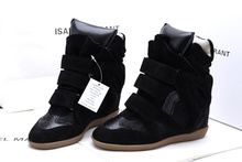 Isabel Marant horsehair black women s genuine leather sneakers