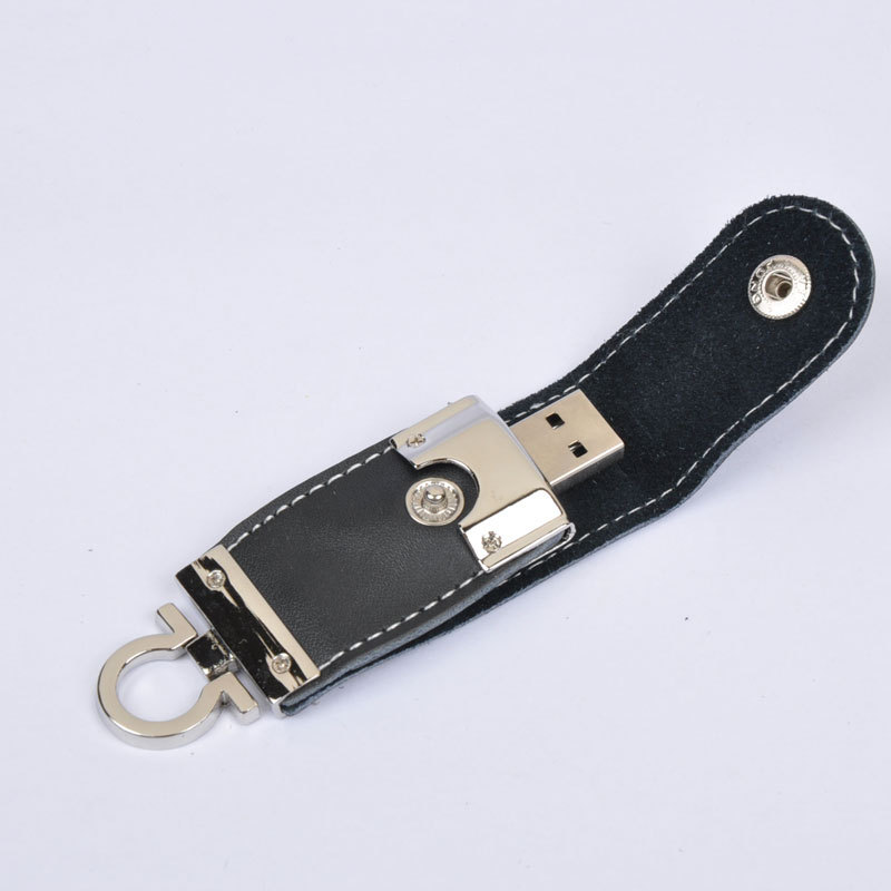 High Speed Leather Key Chain USB 2 0 Flash Drive 16GB Memory Stick Thumb Disk Car