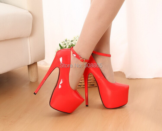 New big size red bottom high heels wedding shoes,women pumps white ...