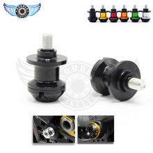 New aksesoris motor Cnc Billet aluminium Swingarm gulungan slider merah for BMW F800GS F800R F800GT F800ST F800S F700GS F650GS
