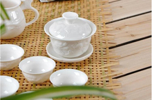 2014 chaozhou 14 head business kung fu tea set service contracted and relaxed cup jade porcelain