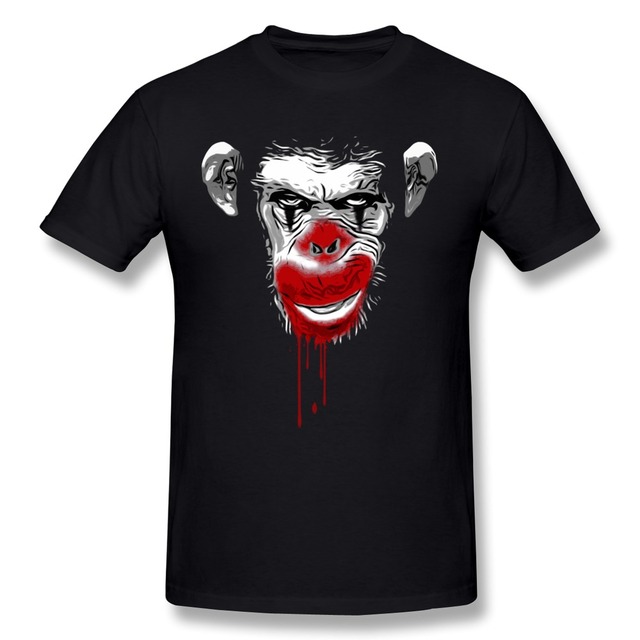 Зло обезьяна клоун мужчины футболки спорт мужчины короткий рукав с круглым вырезом 3D t - рубашки