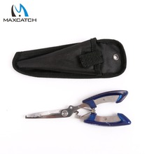 FREE SHIPPING  Stainless Steel  Bent Nose Fishing Pliers Line Cutter Hook Remover Fishing Tool