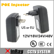 Quality POE Injector  for CCTV IP Camera USA or EU Power Over Ethernet Injector POE Switch Ethernet Adapter POEB12E