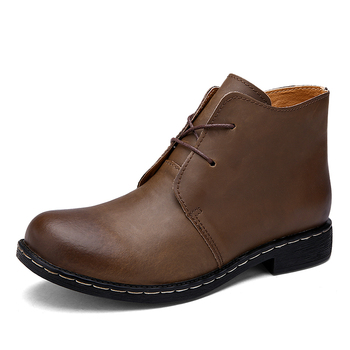 2015 новое поступление мужская зимняя марка высокое качество обувь из натуральной кожи, Мужская сплошной уютный ботильоны