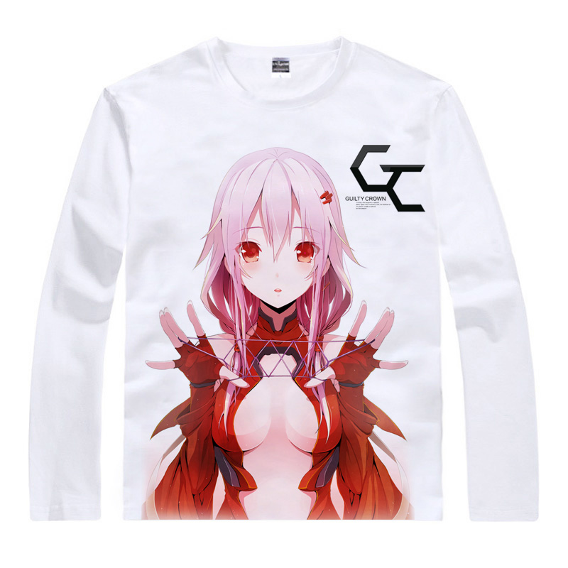 Guilty Crown T shirts kawaii Japanese Anime t shirt Manga Shirt Cute Cartoon Shu Ouma Inori