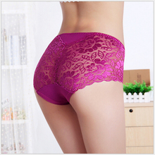 Underwear Women Cotton Panties Sexy Lace Lingerie Transprent Hollow Briefs Seamless Bragas Calcinha Intimates Underpants FF45