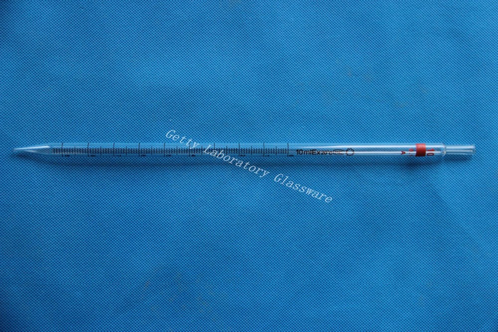 10mL Glass burette, measuring pipette, with coding gand, resolution 0