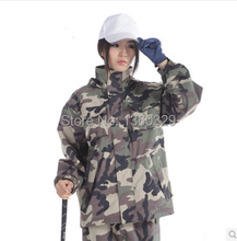 Sports burberry_ men Woman Raincoats Digital Camouflage Outdoor Jacket Double layer Waterproof Clothes Motorcycle Rainwear