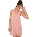 Europe United Summer New Fashion Women Sexy Big Yards Dress Loose Leisure Pure Color V neck
