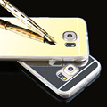 Phone Case For Samsung Galaxy S6 edge Electroplating Mirror TPU Mobile Phone Cover Case For Galaxy
