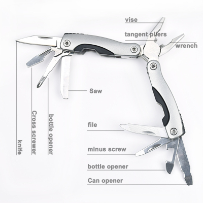 Newcomdigi Outdoor Survival Stainless Steel 9 In 1 Multi Tool Plier Portable Compact Knives ferramentas alicate