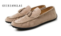 2017 Luxury Men Loafers Genuine Leather Casual Sandals Flat Shoes Slip On Moccasins Men s Flats