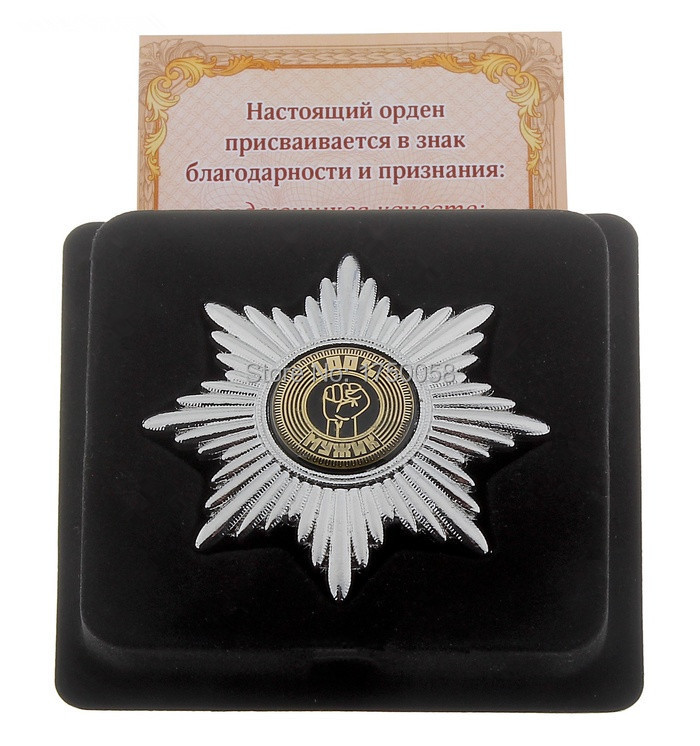  Strong man Russian culture silver anise star medallion Holiday charm gifts souvenir metal crafts military
