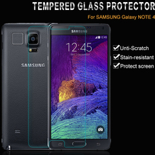 Tempered Glass Screen Protector For Samsung Galaxy Note 4 IV N9000 9H 0.33mm Reinforced Explosion Guard Protective Film Note 4