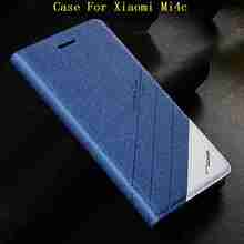 5 Colors For Xiaomi M4C Mi4C Mi 4C Leather Stand Flip Cover Smart Case For Xiaomi Mi4c Original Tscase Brand Phone Cases
