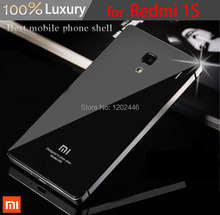 33 Colors,Toughened Glass Back Cover And Aluminum Frame For Xiaomi  redmi 1s Luxury Mobile Phone Battery Cover for redmi 1S
