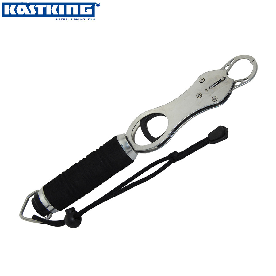 Free Shipping KastKing TopHot sale Quality Portable 39LB/ 17.5KG Fishing Grip scale Stainless Lip Steel Fish Gripper Grabber