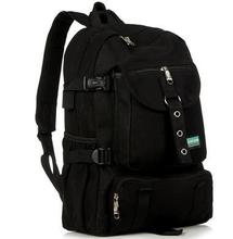 2015 new Fashion arcuate leisure men s backpack strap zipper solid color casual canvas backpack school