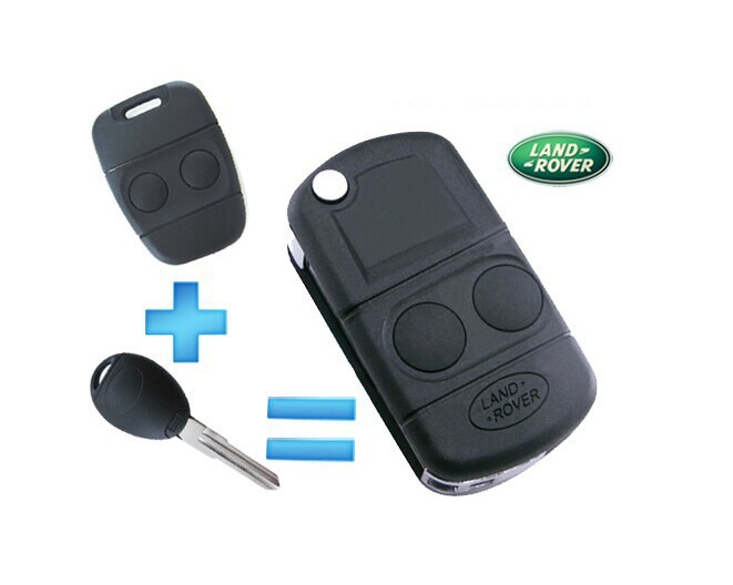 Modified-Replacement-Shell-Folding-Flip-Remote-Key-Case-Fob-2-Button-for-LAND-R-OVER-Discovery
