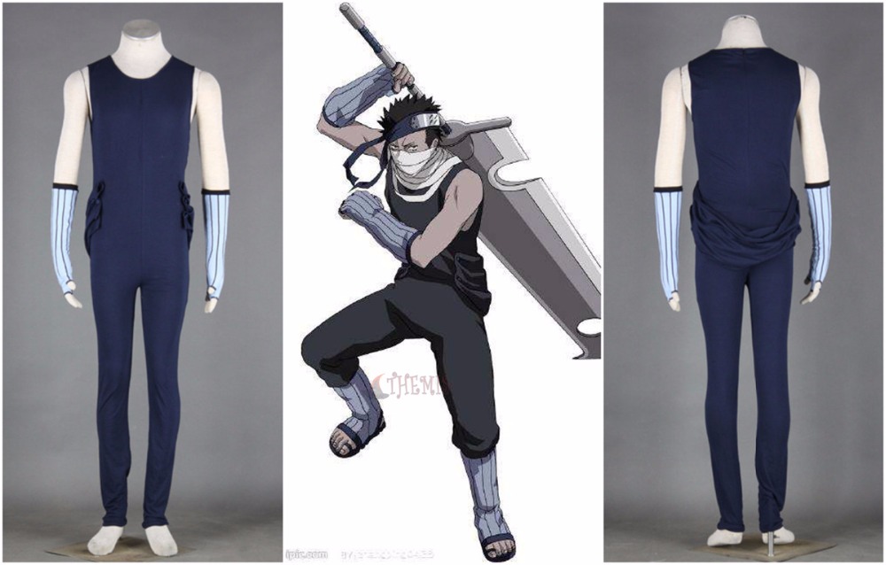 Athemis аниме Momochi Zabuza Наруто косплэй костюм и одежда на заказ.