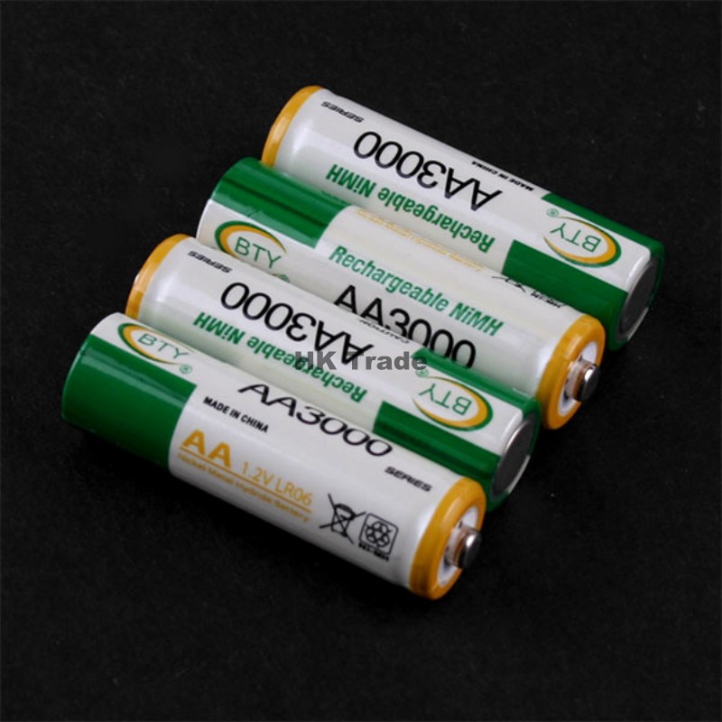 Hi speed Quick AA AAA Rechargeable Battery BTY EU Charger N95 4x AA 3000mAh 4x AAA