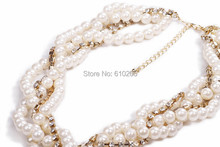 Wholesales Christmas gift Chunky Jewlery Pearl Necklaces