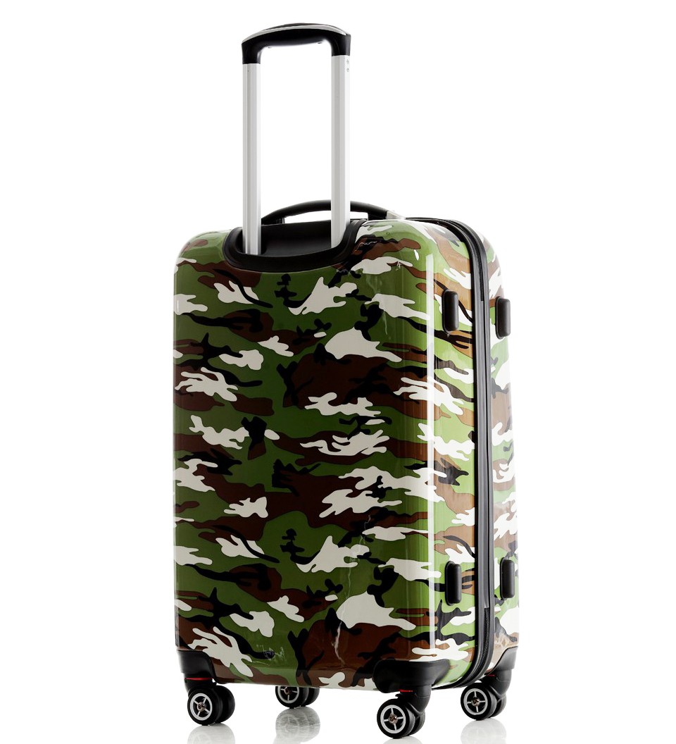 Luggage Suitcase Camouflage Spinner Wheels Hardside Luggage 20 28 Inches eBay