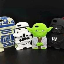 Новое поступление звездные войны дизайн 3d милый мультфильм мягкого силикона мобильный телефон чехол для iPhone 5 5S 6 6 s 4.7 5.5 дюймов плюс