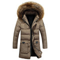 High Quality Long Winter Jacket Men Brand 2016 Warm Thicken Coat Famous Cotton Padded Fashion Parkas