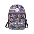 Trendy Chic Durable Canvas Bag Women Colorful Geometric Pattern Print Backpack Fashion Durable Shool Bag Practical