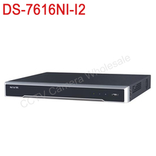 Free shipping DS 7616NI I2 English version 4k NVR 16ch with 2 SATA ports 12MP embedded