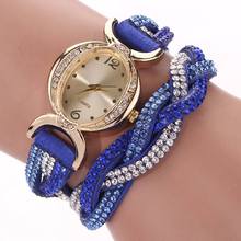 77 Fashion Hot Selling Casual Summer Style Fabric Bracelet Wristwatch Watch Women Watches Relogio Rhinestone Watch