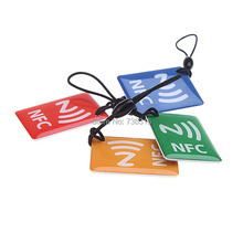 A16 4pcs Lot Universal Smart NFC Tags Ntag203 Stickers For Android Phone With NFC T1051 P