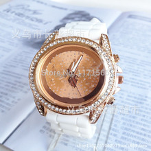 Reloj de moda de ginebra de silicona kors famosa marca mujeres rhinestone relojes de lujo vestido relojes hombres deportes relojes 13 colores