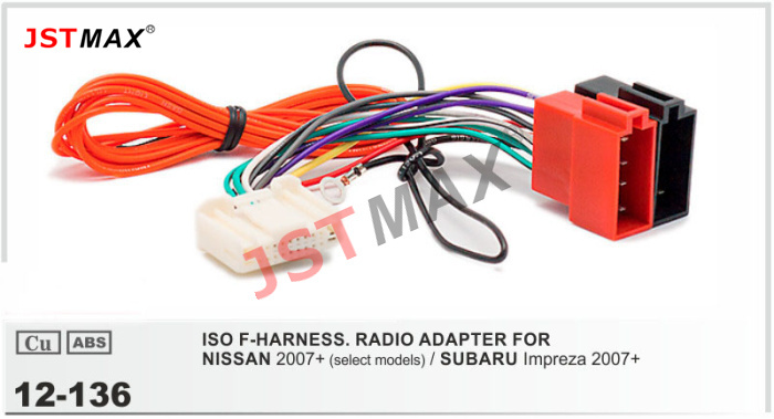 Jstmax 12-136 iso f-harness.radio   nissan 2007 + / subaru impreza 2007 +        