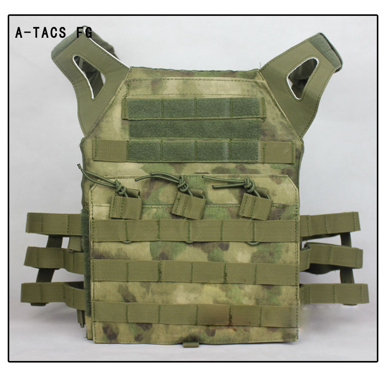 MOLLE vest carrier Airsoft vest carrier Paintball harness Molle Tactical vest with EVA inserts plates A-tacs FG