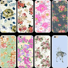 2016 Top Popular Flowers Silicon Phone Shell Cover For Apple iPhone 6 iPhone 6S iPhone6 iPhone6S Case Cases ITA OEU PAI UDHF
