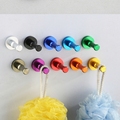 Newly Aluminium Candy Color Decorative Wall hooks racks Clothes hook Metal Towel coat Robe hook Bathroom