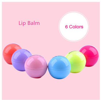2015 новый популярные женские симпатичные круглый шар бальзам для губ для губ девушки Smacker бальзам протектор губной макияж комбинированной подарок 1 шт. бесплатная доставка