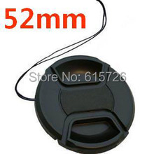 Free shipping 52mm center pinch Snap-on cap cover LOGO for N 52 mm Lens