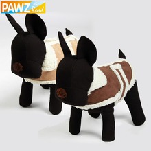 Hot Sale Dog Clothes Pet Dog Lamb Wool Costumes Beige Brown Clothing Suede fabric 5 Sizes Free Shipping Wholesale Large Doggie