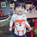 2016 baby girls boys autumn winter wear warm fox cartoon sweaters children pullovers outerwear baby sweater