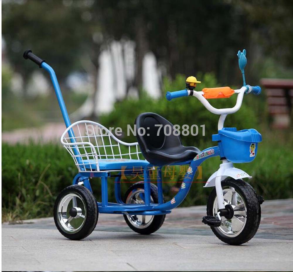 2014 Kind dreirad Zwillinge baby fahrrad doppelsitz