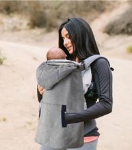 Autum and Winter Baby Sling Warm Reviserble Cloak Multifunction Outdoor Necessary Infant Grey Carrier Hooded Blanket