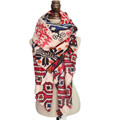 za New Big size Bohemia national trend winter scarf female rhombus geometry Fashion Scarf women