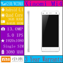 Original Xiaomi Mi4 M4 mobile phone16GB 64GB WCDMA TD LTE smartphone 5 0 HD IPS Android4