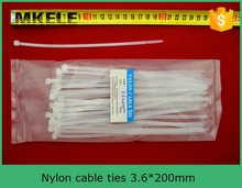 Hot Sale Self Locking Nylon Cable Tie MKCT 3 6 200 Factory Direct 100Pcs Bag