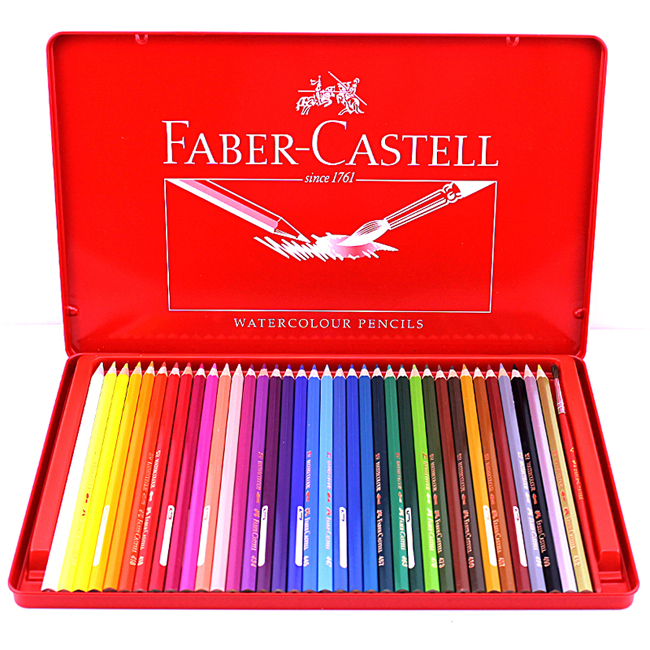 faber castell 115937 paint color pencil 24 36 color iron box water soluble color pencil in faber castell 115937 paint color pencil 24 36 color iron box water soluble color pencil in